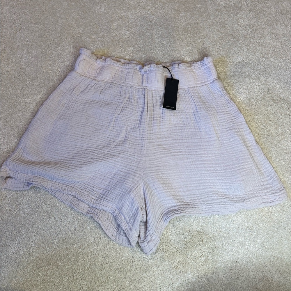 Nwt Monroe Lavender Cotton Gauze Shorts Size Xs